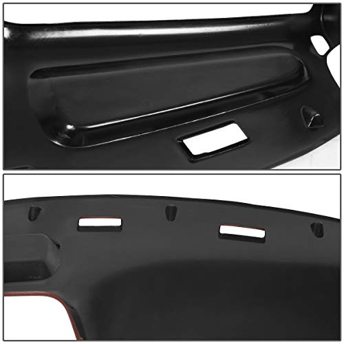 Dna Motoring Ztl-Y-0091-Rd Front Upper Dashboard Cap Bezel Cover Overlay (Red) #TOP3