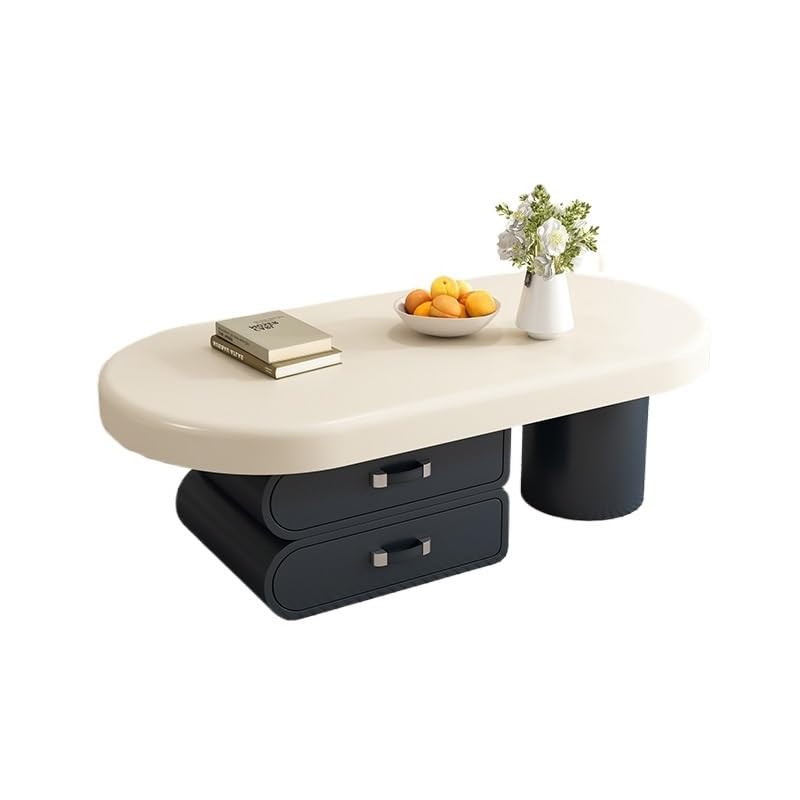 WFchenj222-6 Mesa de Centro, Mesa de Centro Minimalista Creativa Moderna for Sala de Estar, Mesa de té pequeña for el hogar de Lujo con Sentido de Almacenamiento Premium Mesa Auxiliar(130x60x40cm)