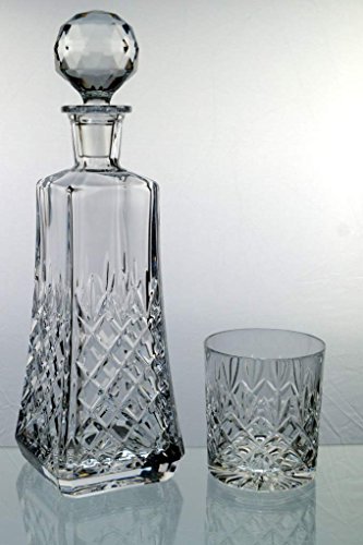 Set di 6 bicchieri da whisky + caraffa in cristallo whisky, caraffa in cristallo al piombo