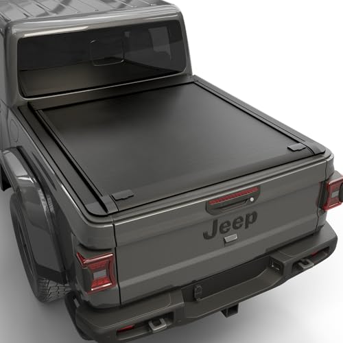 Tonotek Aluminum Retractable Tonneau Cover Fits 2020-2026 Jeep Gladiator 5 Bed (60.3)
