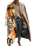 Onsoyours Mantel Damen Winter Jacke Parka Lang Cardigan Winter Outwear C Khaki XL