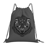 Diseño ajustable: Esta bolsa de tela con cordones viene con un cordón ajustable para que puedas ajustarla a la longitud perfecta para tu comodidad y las correas robustas y gruesas te quitan un peso de encima
