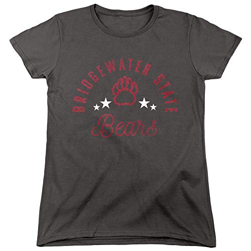 Bridgewater State University Official Bears Women's T Shirt, Charcoal, Large