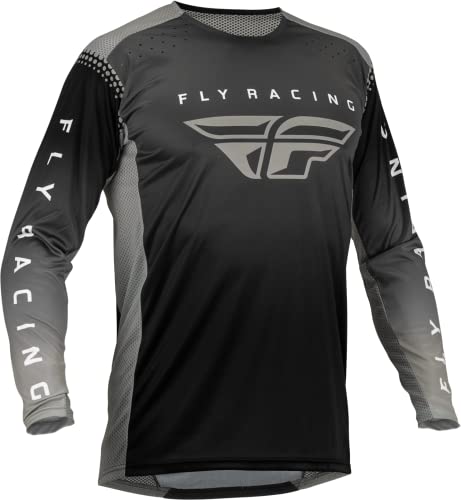 Fly Racing Youth Lite Jersey Black/Grey Yx 376-720Yx #TOP26