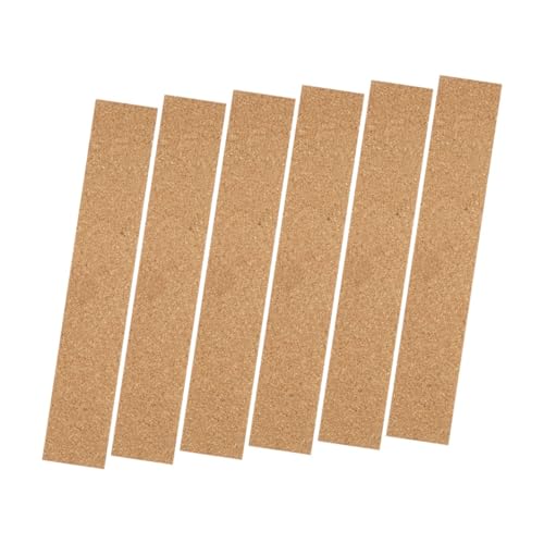 Gogogmee 6個粘式コルクボード 貼り メモボード用コルクバテン さ 厚さ