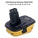 Biswaye DCA1820 Adapter Compatible with De-Walt 18V to 20V Battery, Compatible with De-Walt 20V Max Battery DCB206 DCB201 DCB609 to Replacement for De-Walt 18V XRP Battery DC9096 DC9098 DW9096 DW9099