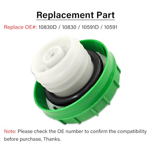 Image of Diesel Fuel Cap Gas Cap, 10830D for 1988-2008 Ford F250 F350 HD Super Duty 6.0L 6.4L 7.3L, 2001-2021 Chevrolet Silverado 2500 3500 HD 6.6L, 2001-2020 GMC Sierra 2500 3500 HD 6.6L Diesel Engines Cap