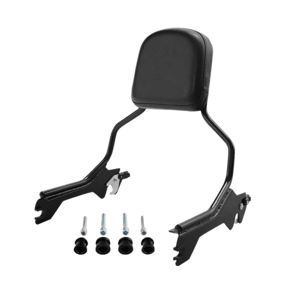 Bqscmdxzg Black Motorcycle Sissy Bar Backrest Docking Hardware Kit Compatible With Flfb Flfbs Fxbr Fxbrs 2018 2019 2020 2021 2022 2023(Black)