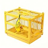 Gabbia da viaggio per uccelli – Gabbia per il trasporto di uccelli con trespolo – trasportino ventilato per cacatua – per pappagallo, parrocchetto, calopsitta, conuro, fringuello, inseparabile