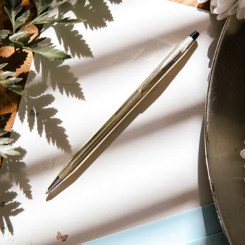 Image of Cross Special Collection Classic Century Pearlescent Blue PVD Barrel and Polished Appointments Ballpoint Pen
