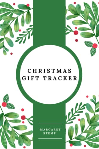 Christmas gift tracker.: Planner with shopping list. Notebook for managing