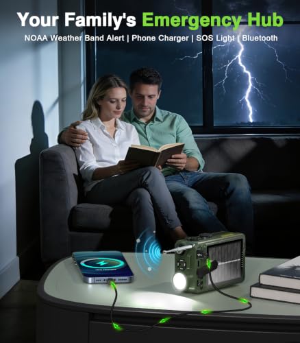 Greadio Portable Emergency Shortwave Radios, AM FM NOAA Weather Radio - Image 2
