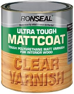Ronseal UTVMC250 250ml Ultra Tough Internal Clear Mattcoat Varnish
