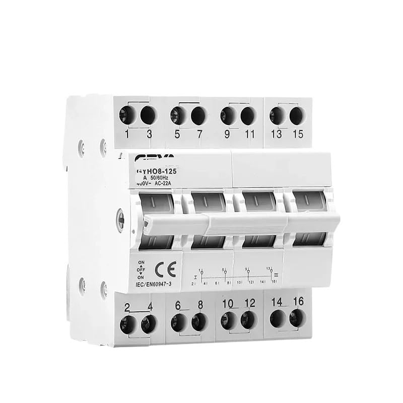 Disjoncteur de verrouillage et inverseur de source GYHO8 4P 40A commutateur modulaire manuel