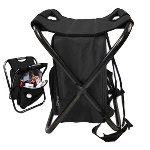 Genérico Silla De Camping Plegable,Silla Portátil para Exterior - Reclinable Plegable para Acampada con Bolsa Térmica Portátil Playa Viaje Parque Fiesta Jardín Patio Pícnic