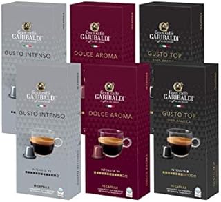 Gran Caffè Garibaldi Nespresso* compatible capsules (Variety Pack, 60 Count)