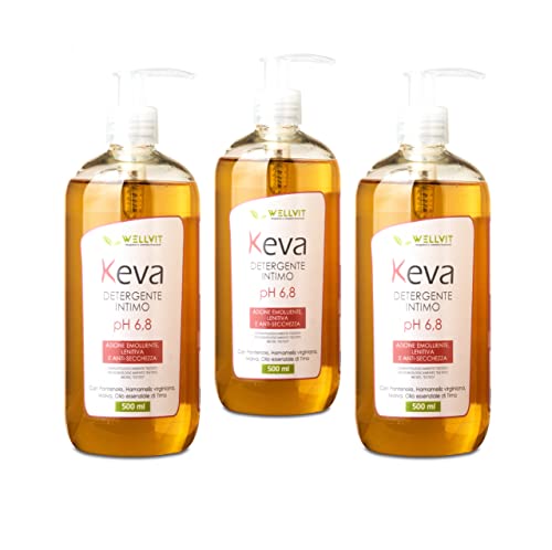 Wellvit KEVA DETERGENTE INTIMO Per La Donna In MENOPAUSA E In CASO Di SECCHEZZA VAGINALE. NATURALE (3)