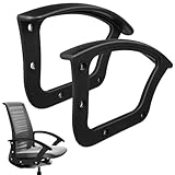 Artibetter 2pcs Office Chair Arm Replacement Rings Plastic Armrest Accessories for Desk and Swivel Chairs Fit