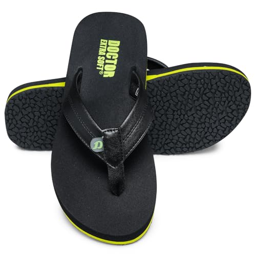 Image of DOCTOR EXTRA SOFT Thong Arch Support Ortho Slippers for Mens| Orthopedic Diabetic & Stylish| Lightweight Comfortable & Casual| Cushion Anti-Skid Bedroom Daily Use House Flip-Flops Gents Boys NEW-D-38