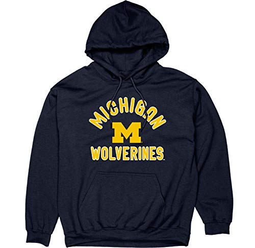 Blue 84 Men's Michigan Wolverines Hoodie Line Up Team Color, Michigan Wolverines Navy, Large - Image 2