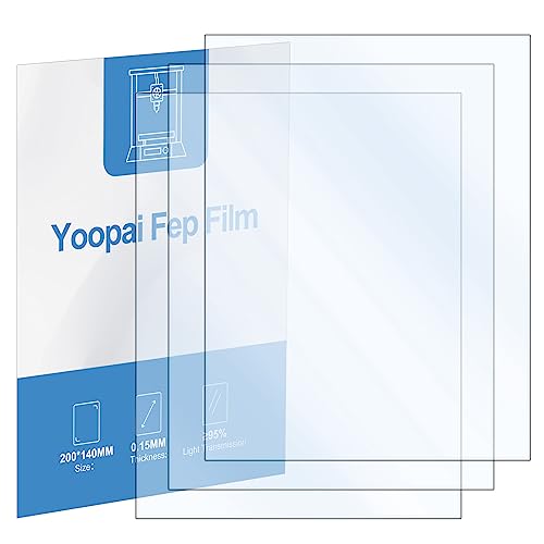 YOOPAI 3PCS FEP Film 200 x 140 x 0.15mm, Release Liner Films for Elegoo Mars 2 Pro/Mars 3/Anycubic Photon/Photon S/Photon M3/Mono 4K/CL-60/LD-002H/LD-002R LCD SLA DLP 3D Printer