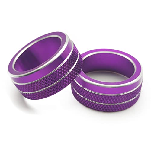 2点セット 適用于トヨタ ヤリス(Yaris) 10系(2020年2月~) 新型ヤリス クロス Yaris Cross(2020+)専用アルミ合金エアコン ダイヤルカバー 内装カスタムパーツ 空調ノブボタンカバーアクセサリーキズ防止防塵 取り付け簡単 (パ