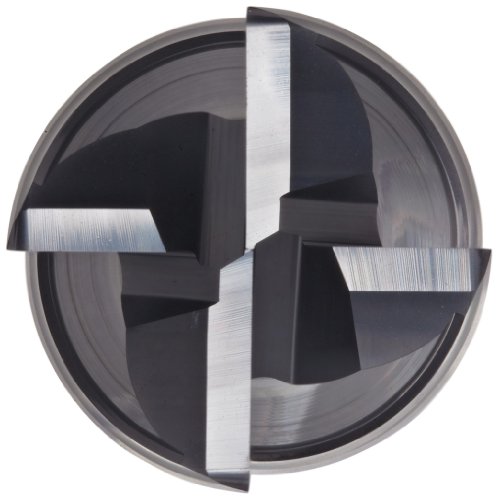 YG-1 EMB38 Carbide Corner Radius End Mill, Long Reach, Vibration Resistant, Weldon Shank, AlTiN Monolayer Finish, 4 Flutes, 4