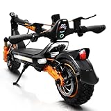 Trottinette Electrique Adulte RZ1000, 2 * 1200W, Autonomie 35km 70km,48V 24Ah Batterie,Trotinette Electrique Pliable avec 10.5
