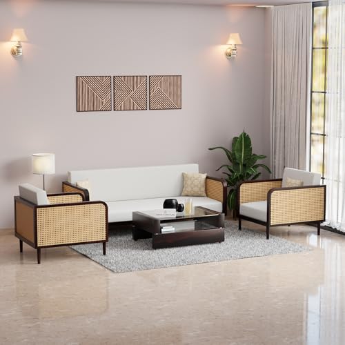 Traditional Indian Furniture Pieces 27 Dews Furniture Wooden 5 Seater Sofa Set for Living Room & Drawing...