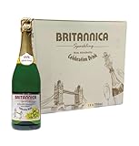 Britannica White Grape Non-Alcoholic Celebration Drink 750ML (12 Pack)