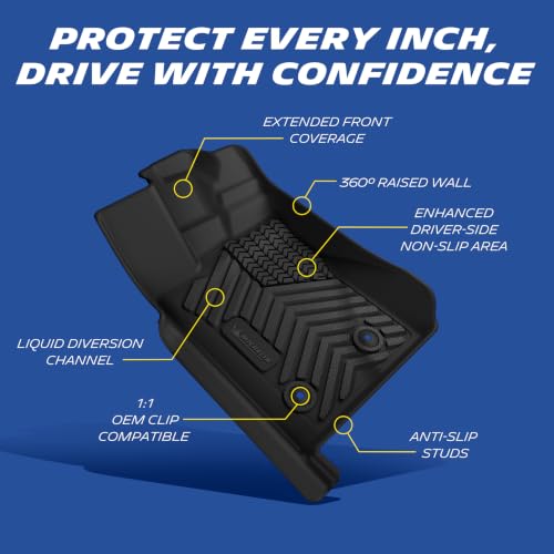 Image of Michelin Vehicle Mat for 2024-2026 Ford Ranger SuperCrew Cab Carpet Floor