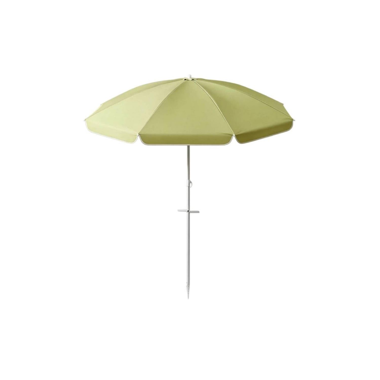 Wind Resistant Beach Umbrella with Sand Anchor Easy to Carry Windproof Beach Umbrella Portable Sunshade Lightweight for Beachgoers, Patio, Green, 2.0M-image-10