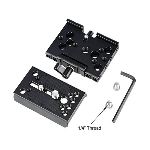 NICEYRIG 15mm Shoulder Pad with Quick Release Baseplate for Manfrotto, 15mm Rod Clamp Applicable for Video Camcorder Camera DV/DC Support System DSLR Rig by NICEYRIG - Used condition - Image 4