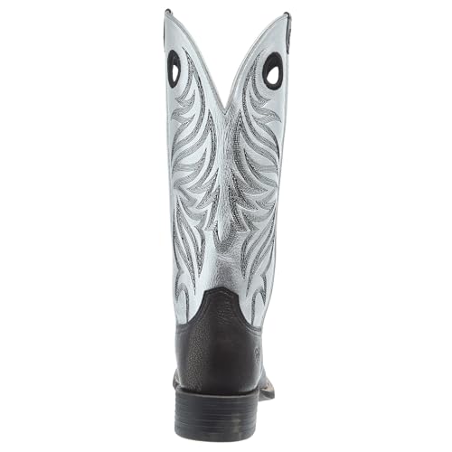 Ariat Women`s Dark Carbon Vamp Antique Silver Top Round Up Ryder Boot3