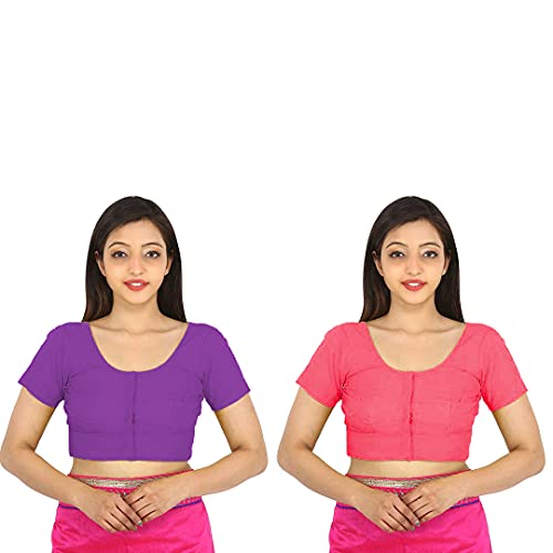 Image of Namita Women's Rubia Cotton Solid Half Sleeve Blouse