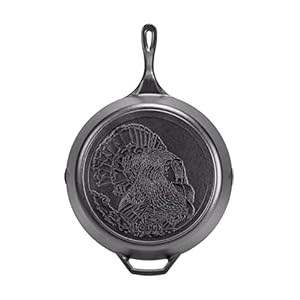 Lodge Wildlife 13.25 in Cast Iron Skillet with Turkey Scene
