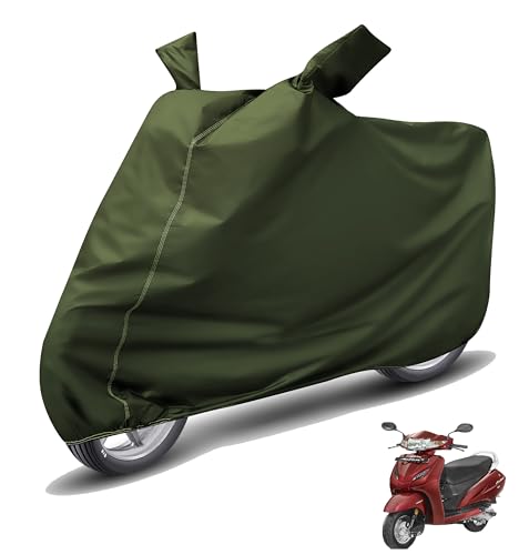 Image of Auto Hub Waterproof Scooty Cover Compatible with Activa 4G Dustproof, UV Protection Two Wheeler Scooty Activa 4G Cover - Green