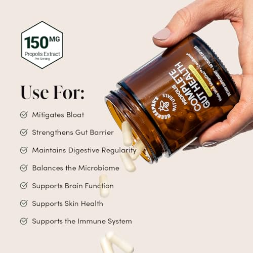Beekeeper'S Naturals Complete Gut Health, 3-In-1 Prebiotic, Postbiotic, Probiotics For Digestive Health & Bloating Relief For Women & Men thumb #3