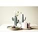 Creative Co-Op DA6920 Large Stoneware Cactus Shaped Vase with Matte Sage Finish