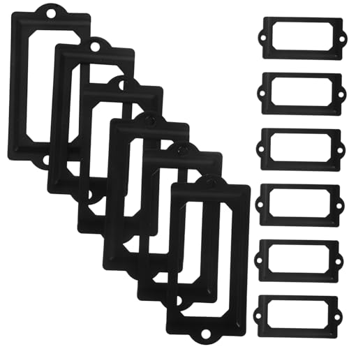 SOPOTUTU 1 セットレトロデザインの 製 フレーム 引 キャビネット用ラベルホル