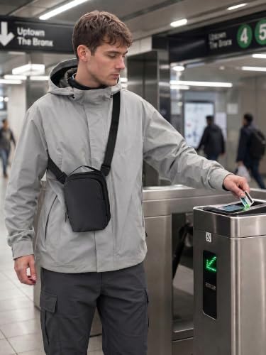 Image of ALPAKA Metro Sling V2, RFID Blocking Small Crossbody Sling Bag & Handle Carry Bag, Adjustable & Detachable Shoulder Strap Bag