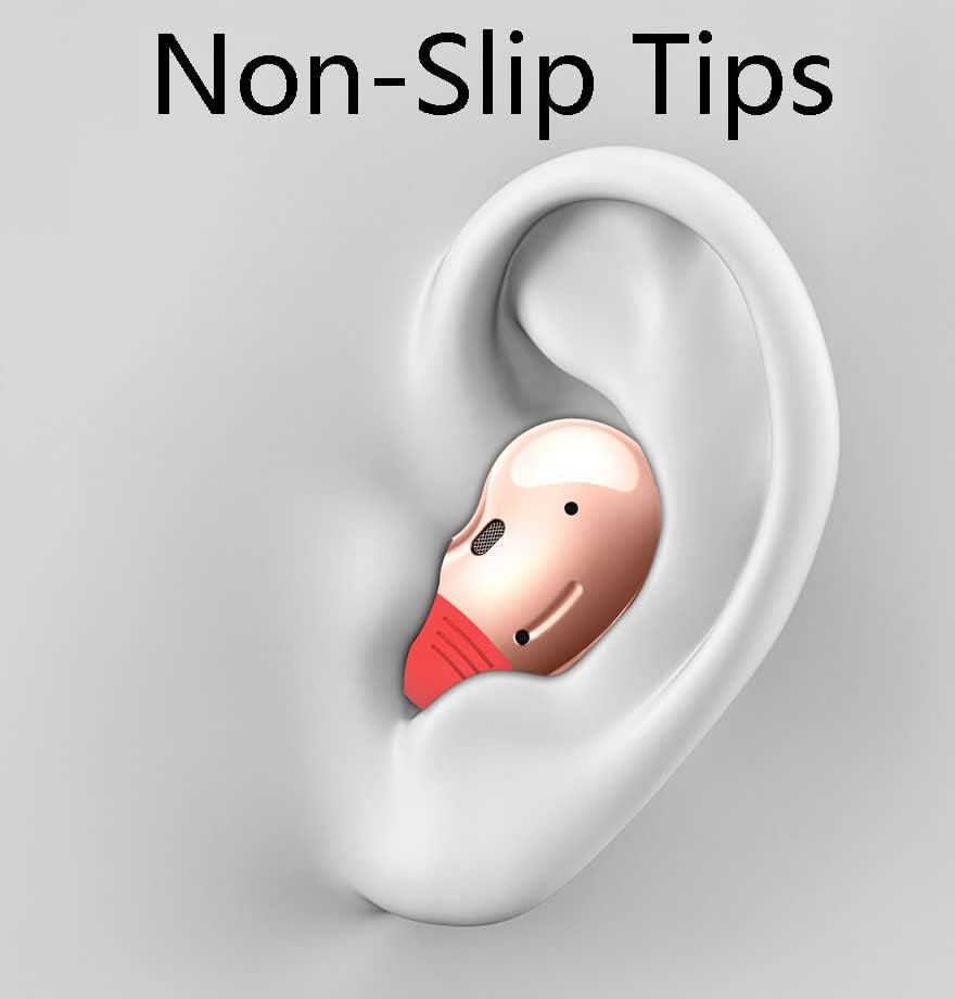 Miniatura 5 de 8 pares puntas de oreja para Galaxy Buds Live, antideslizantes, antideslizantes, de silicona, a prueba de fugas, accesorios compatibles con Samsung