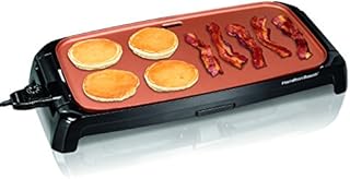 Hamilton Beach Durathon Ceramic Griddle Electric with 200 square inch PTFE & PFOA Free Cooking Surface (38519R)