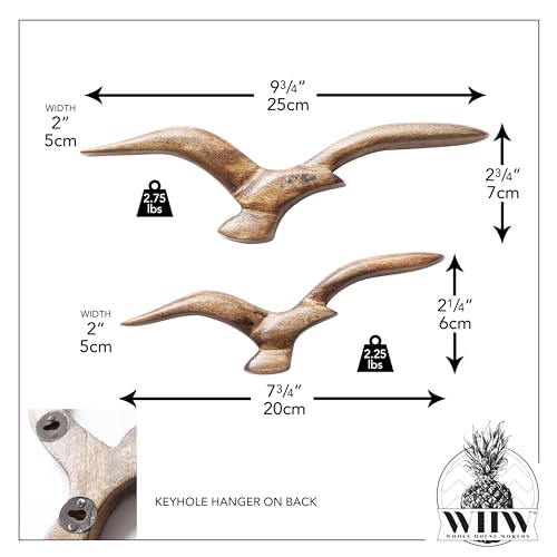 Whw Whole House Worlds WHW20240045 Americana Flying Sea Gulls Wall Sculptures thumb #2