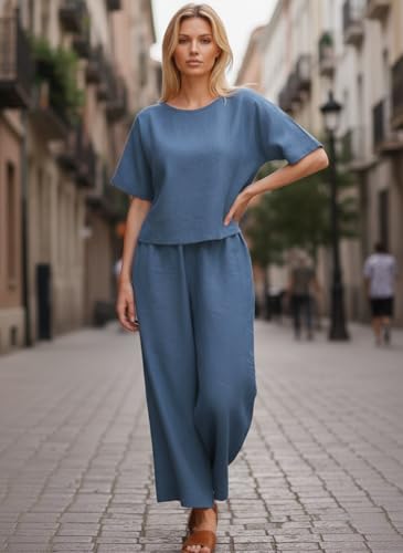 Image of Co ord Set for Women Stylish | Dress for Woman | Summer Cord Set for Women | Pajama Set | Pyjama Set for Beach & Resort Outfits Full Sleeve (29 C-1-3)