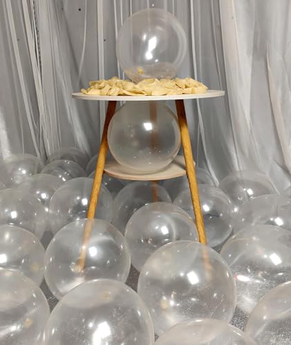Image of 300 Pack Clear Balloons 12 Inch Latex Clear Latex Party Balloon Bulk for Various Party Events Decorations