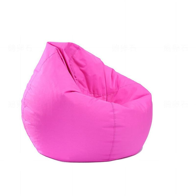 UGEFKMQ Adults Beanbag Chair Bean Bag Chair Gamer Bean Bag Seat Living Room Indoor Outdoor Waterproof Oxford Fabric Easy Cleaning Durable Comfortable (Without Filler),Pink,100Cm*120Cm