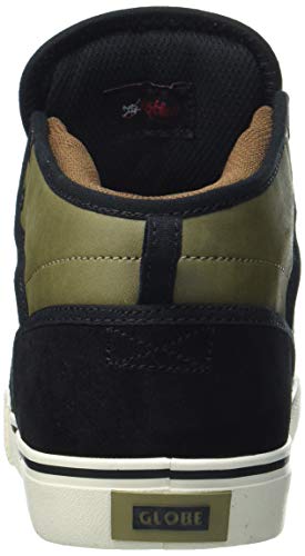 Image of Globe Men's Motley Mid Skate Shoe, Black /Turtle Green, 10.5 M US