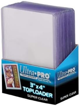 4 Ultra Pro Premium Top Loaders - 25 Toploaders Per Pack (100 Total) - Standard Size Baseball, Football, Basketball, Hockey, Gaming