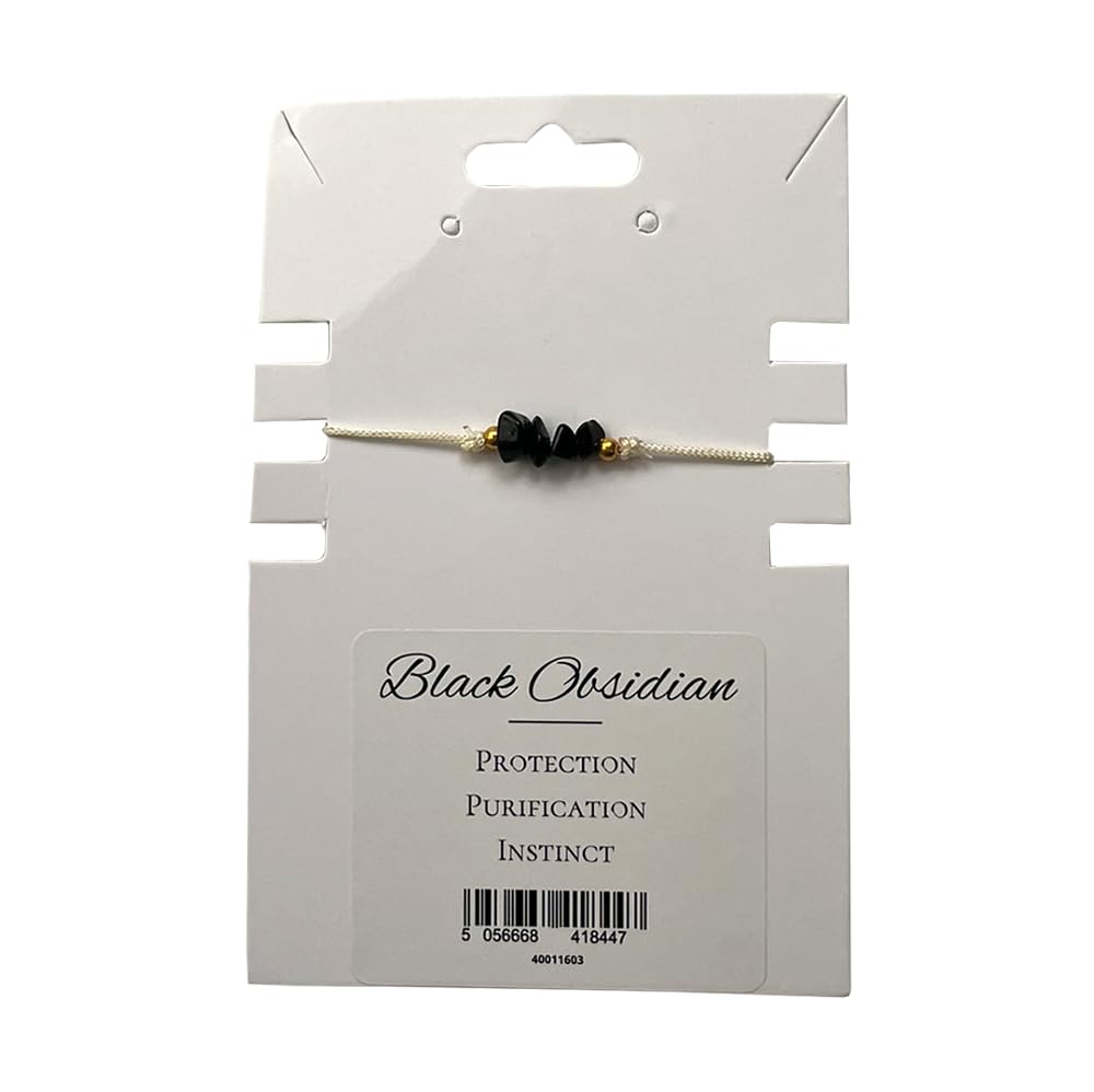 VIE Gemchips Wristlet, Black Obsidian
